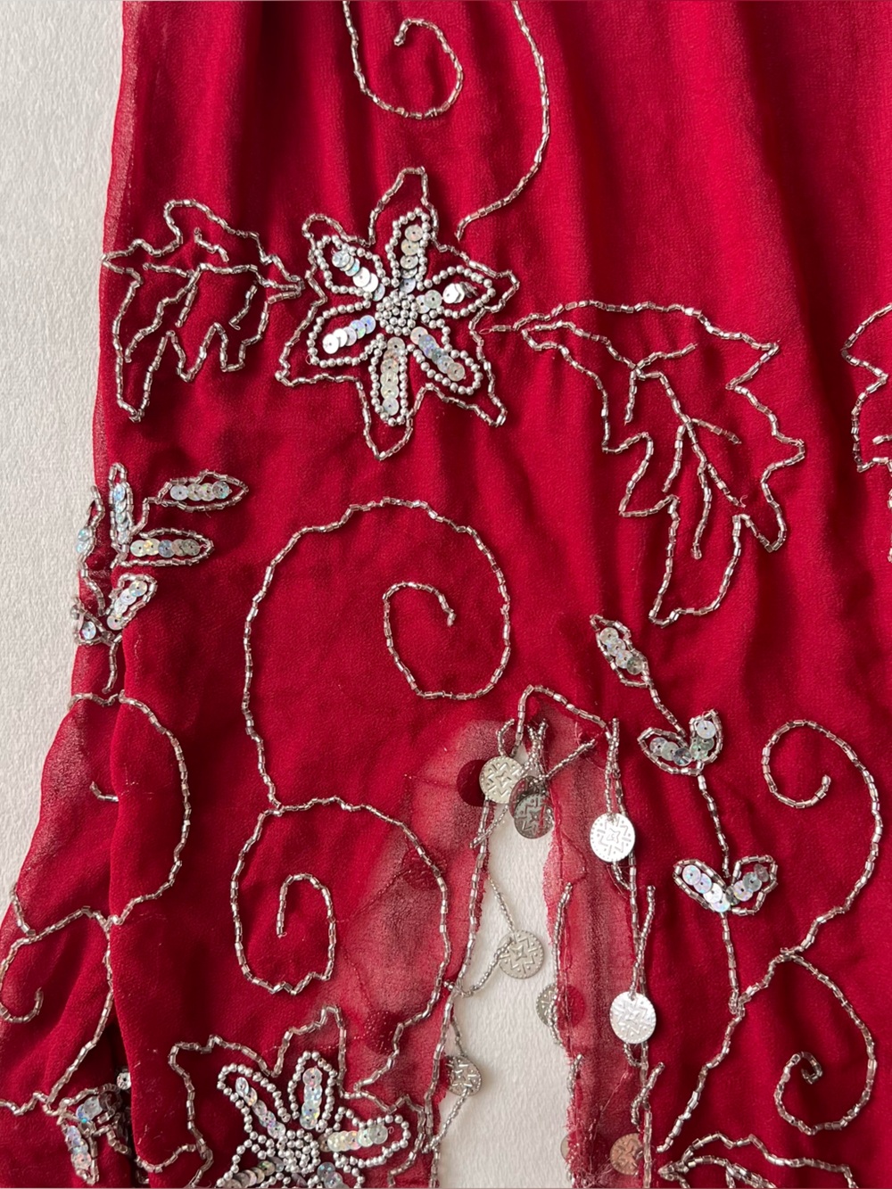 Belly Dance Bohemian Show Skirt Coin Belt Tribal Waist Festival EDC Coachella - Picture 3 of 8